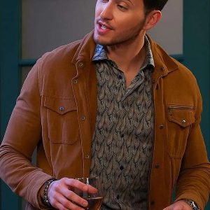 ben weston days of our lives brown suede jacket
